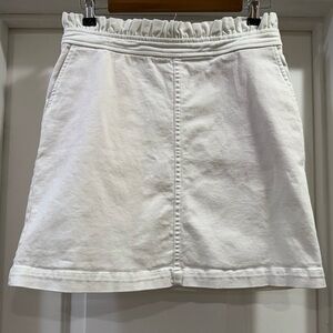 Draper James White Denim Skirt Size 4